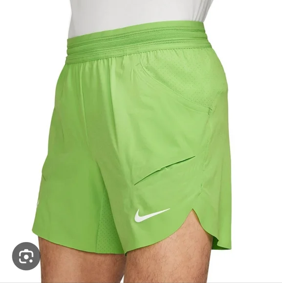 Nike Tennis - Court Rafa Straight-Leg Dri-FIT ADV Tennis Shorts - Green - Picture 4 of 16